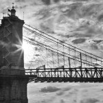 John A Roebling Bridge Sunburst John A Roebling Bridge