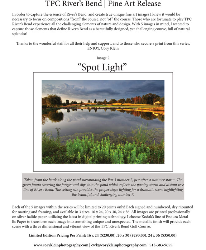 TPC Fine Art Release 'Spot Light' TPC Fine Art Release 'Spot Light'