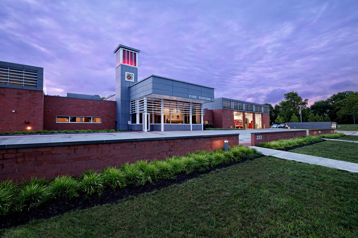 Columbus, Ohio fire station 3 | m+a architects architectural photography