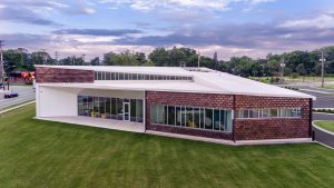 Shepard Library Back View Drone