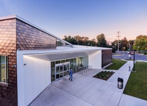 Shepard Library Entrance Angle