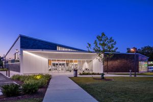 Shepard Library Main Entrance Walk